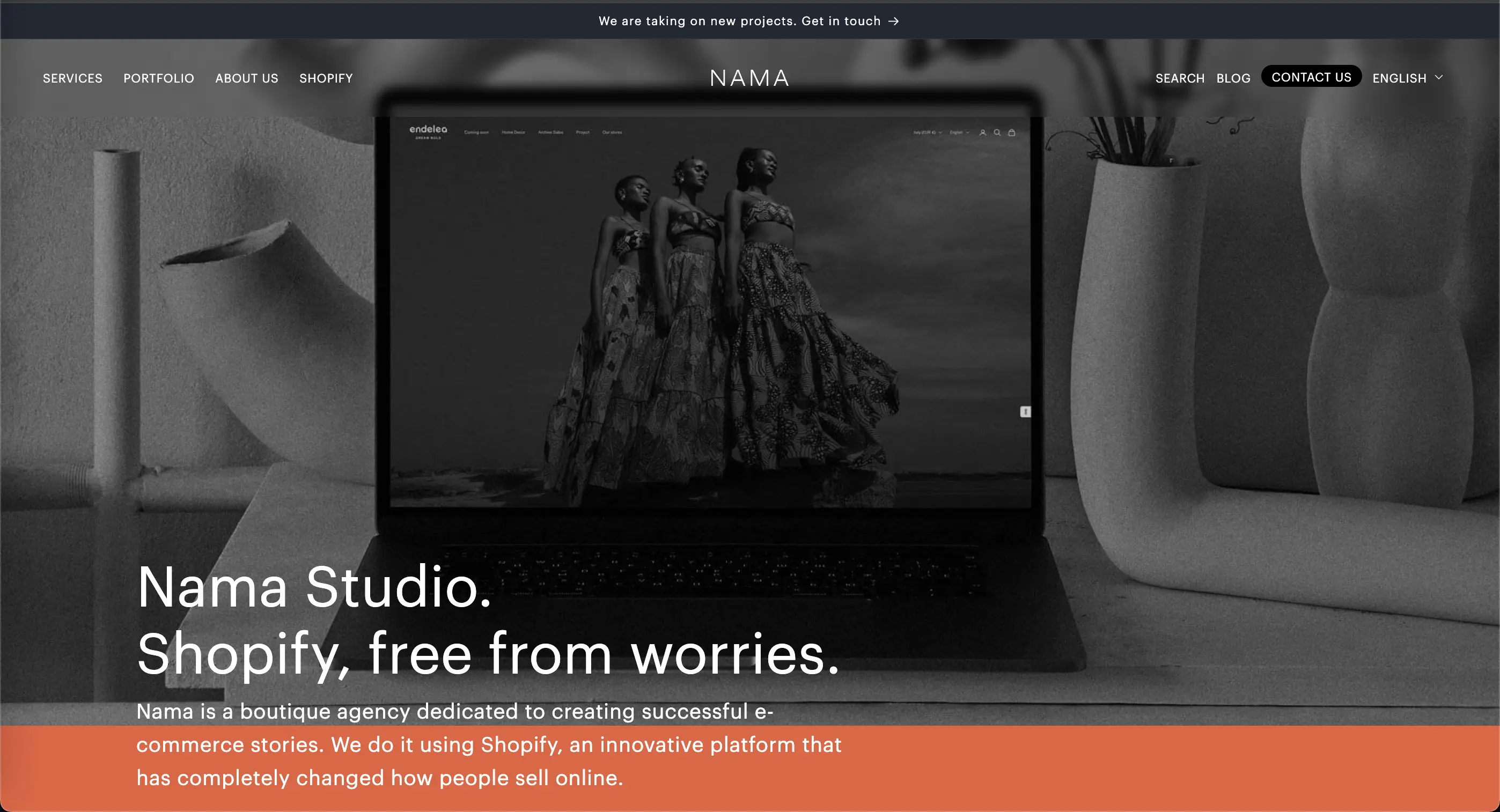 Preview image - Nama Studio website